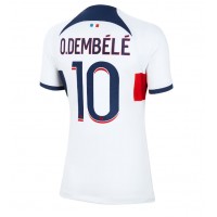 Fotbalové Dres Paris Saint-Germain Ousmane Dembele #10 Dámské Venkovní 2023-24 Krátký Rukáv